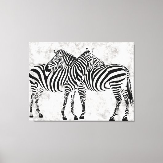Abstracte Zebras Canvas Afdruk (Voorkant)