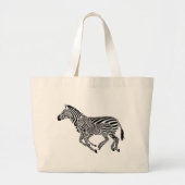 Abstracte Zebra's Moeder en Kind Grote Tote Bag (Voorkant)