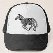 Abstracte Zebra's Moeder en Kind Trucker Pet (Voorkant)