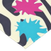Abstracte zebrastrepen met bladverfsplash tafelkleed (Gekanteld)