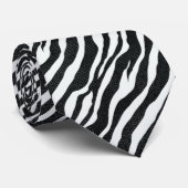 Abstracte zebrastrepen stropdas (Opgerold)