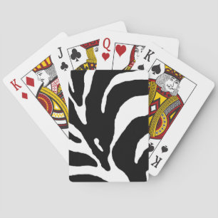 Abstracte Zebrastripes Pokerkaarten