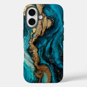 Abstracte zee iPhone 16 hoesje