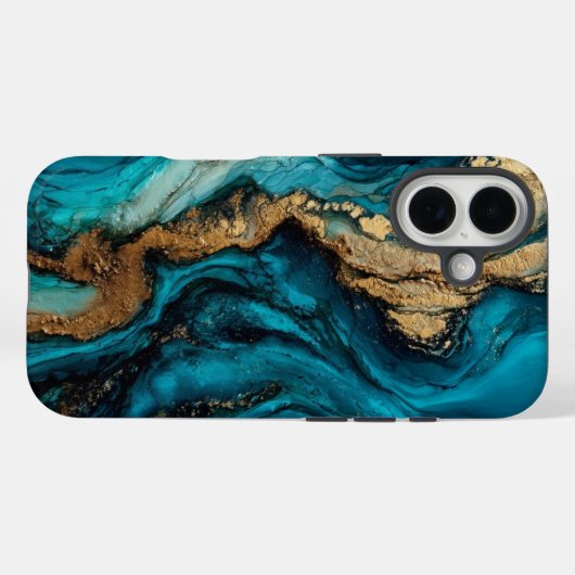 Abstracte zee Case-Mate iPhone case (Achterkant (horizontaal))