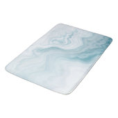 Abstracte Zee Foam Rendering met delicate wervelin Badmat (Gekanteld)