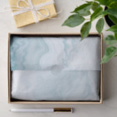 Abstracte Zee Foam Rendering met delicate wervelin Tissuepapier (Geschenk)