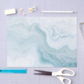 Abstracte Zee Foam Rendering met delicate wervelin Tissuepapier (Craft)