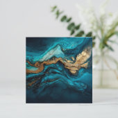 Abstracte zee kaart (Staand voorkant)