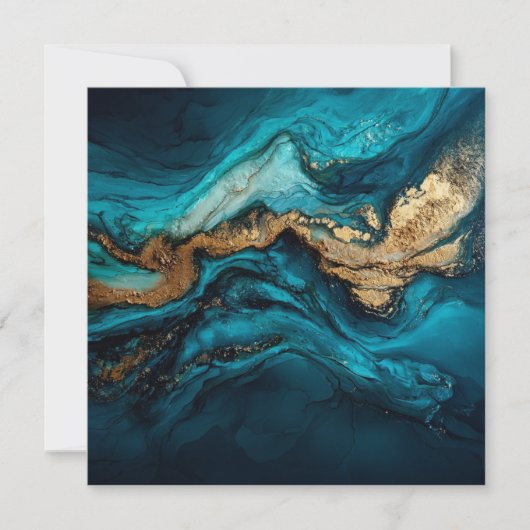 Abstracte zee kaart (Voorkant)