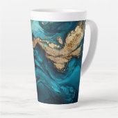 Abstracte zee latte mok (Rechterhoek)