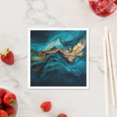 Abstracte zee servet (Insitu)