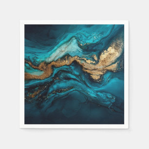 Abstracte zee servet