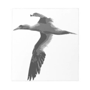 Abstracte zee vogels notitieblok