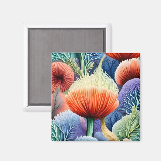 Abstracte Zee vormen Magneet (Voorkant / Achterkant)