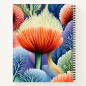 Abstracte Zee vormen Notitieboek (Achterkant)