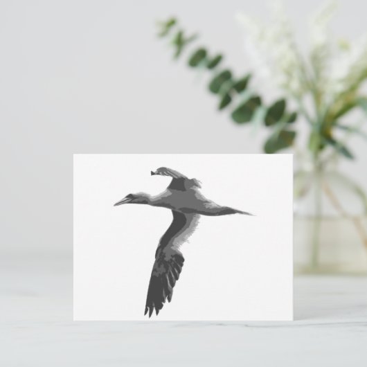 Abstracte Zeeen vogels Briefkaart (Staand voorkant)