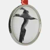 Abstracte Zeeen vogels Metalen Ornament (Rechts)