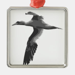 Abstracte Zeeen vogels Metalen Ornament