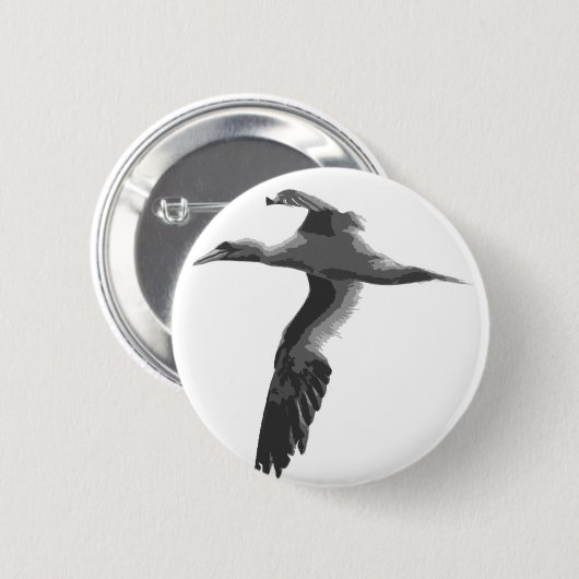 Abstracte Zeeen vogels Ronde Button 5,7 Cm (Voorkant /achterkant)