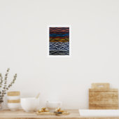 Abstracte Zeegezicht Schilderij door Alfred Fox Poster (Keuken)