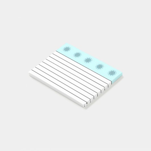 Abstracte zeelieden post-it® notes (Schuin)