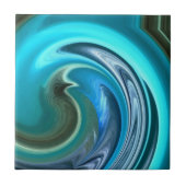 Abstracte zeepaardTegel Tegeltje (Voorkant)