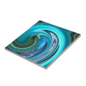 Abstracte zeepaardTegel Tegeltje (Zijkant)