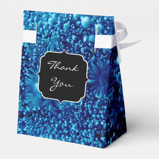 Abstracte zeepbellen Monogram Bedankdoosjes (Achterkant)