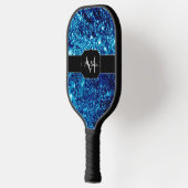 Abstracte zeepbellen Monogram Pickleball Paddle (Links)