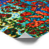 Abstracte, zeer gedetailleerde, getextureerde grun poster (Hoek)