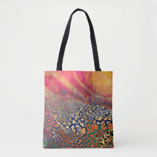 Abstracte, zeer gedetailleerde, getextureerde grun tote bag