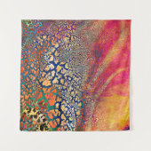 Abstracte, zeer gedetailleerde, getextureerde grun wandkleed (Voorkant (horizontaal))