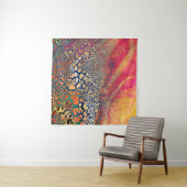 Abstracte, zeer gedetailleerde, getextureerde grun wandkleed (In Situ (horizontaal))
