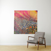 Abstracte, zeer gedetailleerde, getextureerde grun wandkleed (In situ)