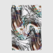 Abstracte zeer vreemde gekleurde of gestreepte tyf golfhanddoek (Voorkant)