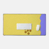 Abstracte zeeschelpen op de kustlijn bureaumat (Keyboard & Muis)