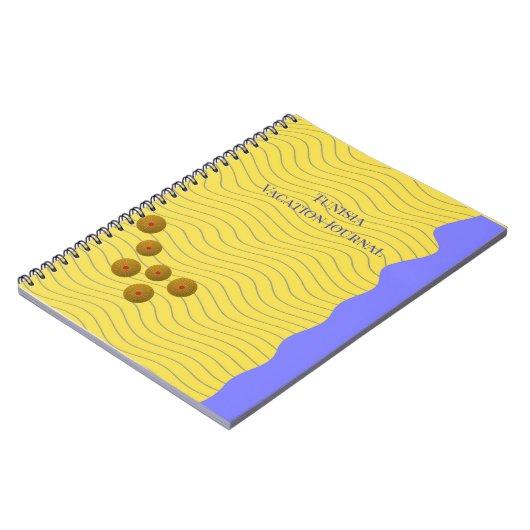 Abstracte zeeschelpen op de kustlijn notitieboek (Linkerzijde)