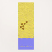 Abstracte zeeschelpen op de kustlijn yogamat (Voorkant)