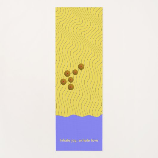 Abstracte zeeschelpen op de kustlijn yogamat (Voorkant)