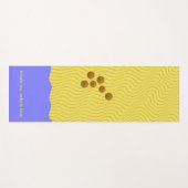 Abstracte zeeschelpen op de kustlijn yogamat (Voorkant (horizontaal))