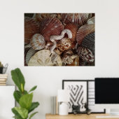 Abstracte zeeschelpen poster (Thuiskantoor)
