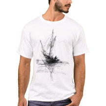 Abstracte zeilboot schets