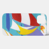 Abstracte zeilboten in water Case-Mate iPhone Case (Achterkant (horizontaal))