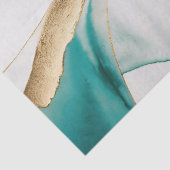 Abstracte Zen Achtergrond Gouden Zeal Groene Decou Tissuepapier (Detail)