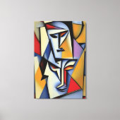 Abstracte Zen Cubist Canvas afdrukken (Voorkant)