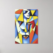 Abstracte Zen Cubist Canvas afdrukken (Voorkant)