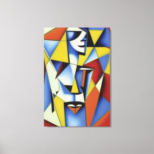 Abstracte Zen Cubist Canvas afdrukken (Voorkant)