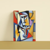 Abstracte Zen Cubist Canvas afdrukken