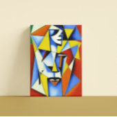 Abstracte Zen Cubist Canvas afdrukken