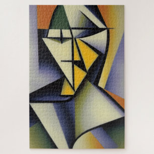 Abstracte Zen Cubist Jigzaag Puzzle Legpuzzel